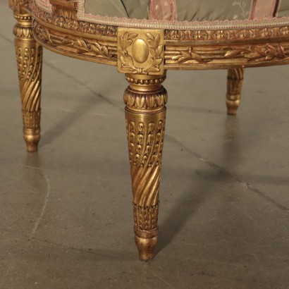 Fauteuil Style Louis XIV Bois - Italie XIX-XX Siècle