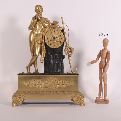 Charles X Table Clock Gilded Bronze France 19th Century