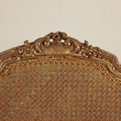Paire de Chaises Style Rococo Hêtre sculpté et doré France '800