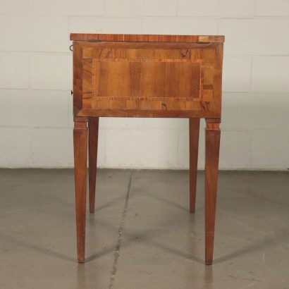 Neo-Classical Revival Desk Walnut Veneer Italy 20th Century