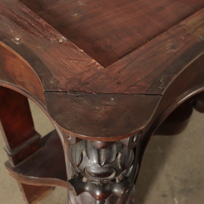 Luois Philippe Console Mahogany Poplar Italy 19th Century