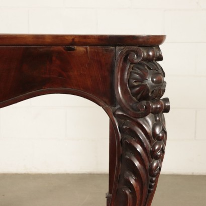 Luois Philippe Console Mahogany Poplar Italy 19th Century