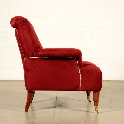 Armchair Luigi Caccia Dominioni Foam Fabric Wood 1960s