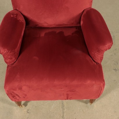 Armchair Luigi Caccia Dominioni Foam Fabric Wood 1960s