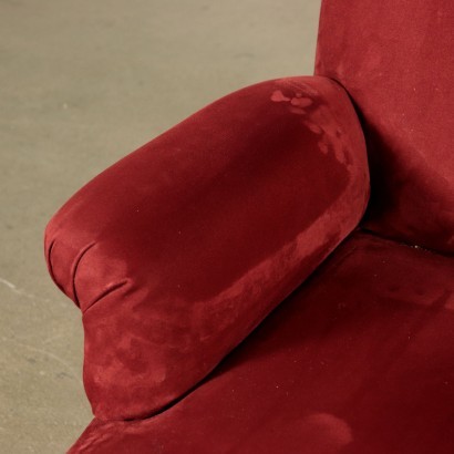 Armchair Luigi Caccia Dominioni Foam Fabric Wood 1960s