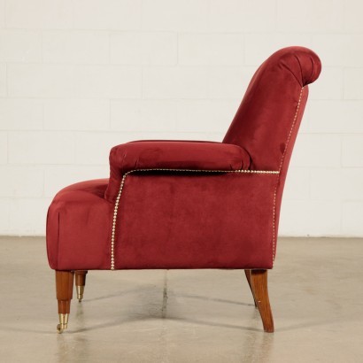 Armchair Luigi Caccia Dominioni Foam Fabric Wood 1960s