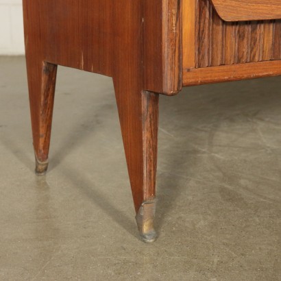 Cabinet Veneered Wood Maple Brass Italy 1950s