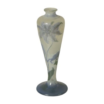 Gallé's Style Vase Glass France 20th Century