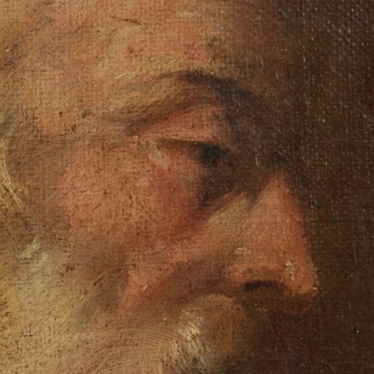 Face Of Profet Oil On Canvas Italian School 18th Century