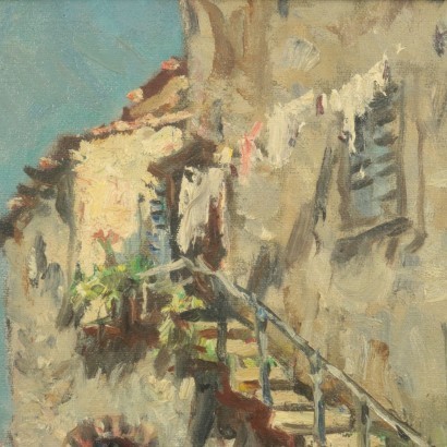 Alberto Cecconi Oil on Canvas 20th Century