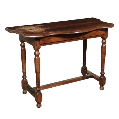 Barocchetto Console Walnut Italy First Half 18th Century