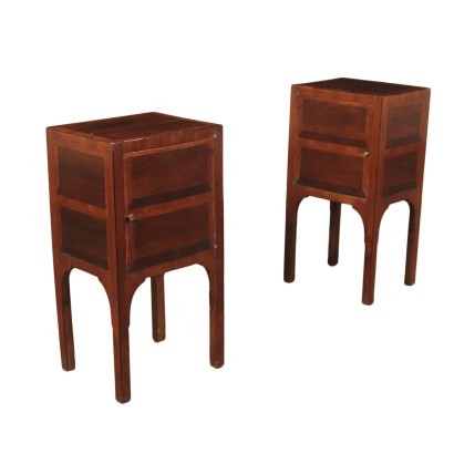 Pair Of Neo-Classical Bedside Tables Cherry Almond Tree Italy Late 700