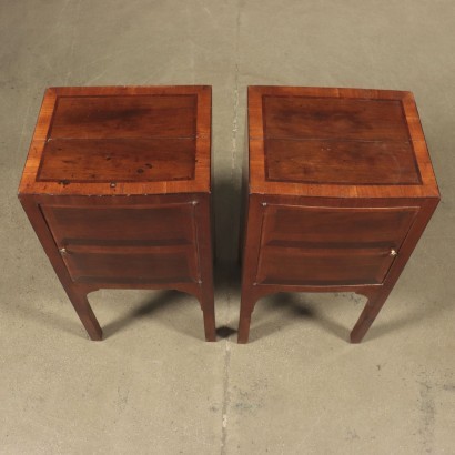 Pair Of Neo-Classical Bedside Tables Cherry Almond Tree Italy Late 700