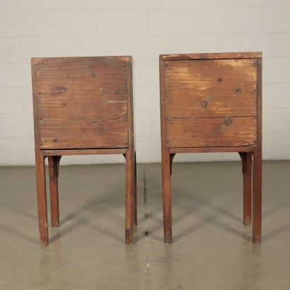 Pair Of Neo-Classical Bedside Tables Cherry Almond Tree Italy Late 700