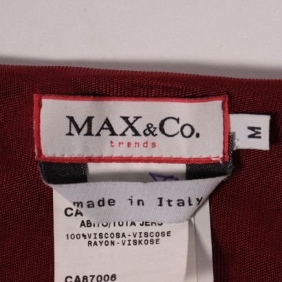 Combinaison Bordeaux MAX&Co. Viscose Maille Dorée