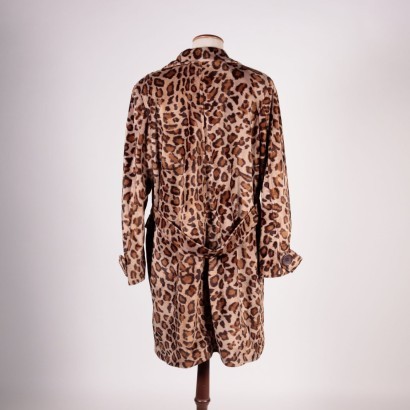 Vintage Background Faux Fur Coat 1990s