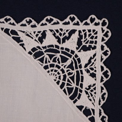 Pair of Doily Made with a Needle-Point Machining