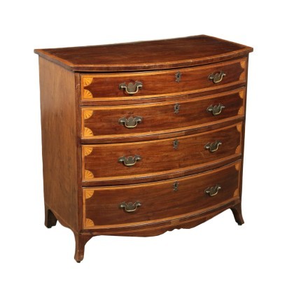 Chest Of Drawers Mahogany Maple Ebony Sessile Oak England Late 1800