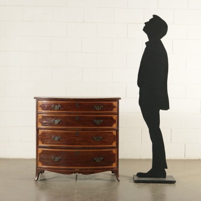 Chest Of Drawers Mahogany Maple Ebony Sessile Oak England Late 1800