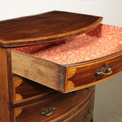 Chest Of Drawers Mahogany Maple Ebony Sessile Oak England Late 1800