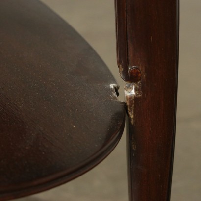 Pair of Revival Bedside Tables Mahogany Veneer Italy 20th Century