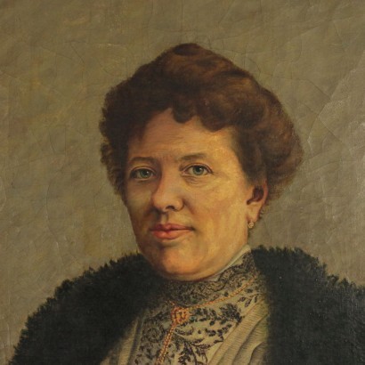 Female Portrait Oil on Canvas 1910
