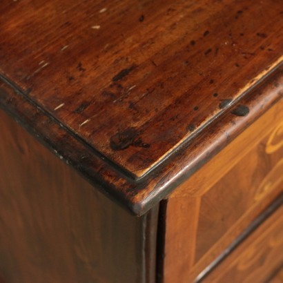 Inlaid Baroque Chest of Drawers Marple Oilive Beech Italy 18th Century