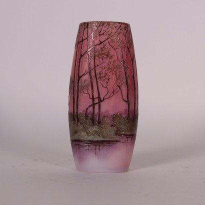 Legras Style Vase Glass France 20th Century