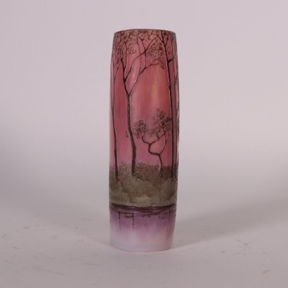 Legras Style Vase Glass France 20th Century