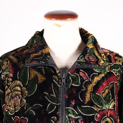 Velvet Floral Jacket 1980s