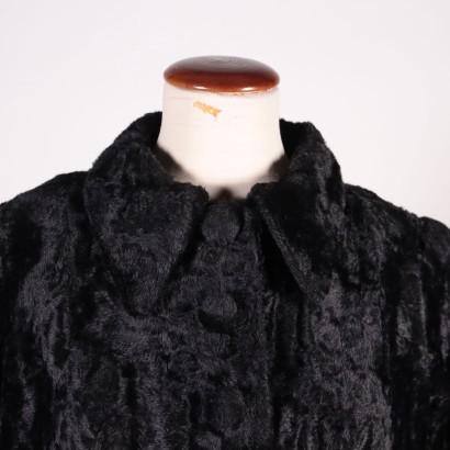 Vintage Bleck Faux Fur Italy 1970s