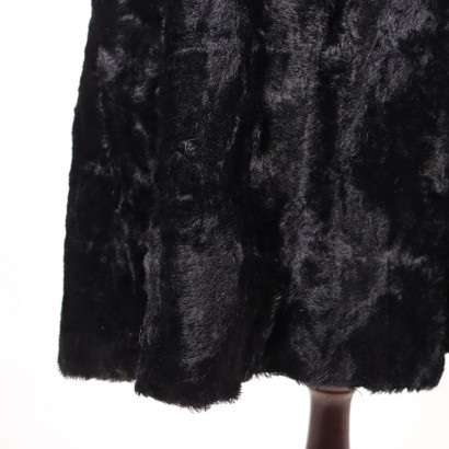 Vintage Bleck Faux Fur Italy 1970s