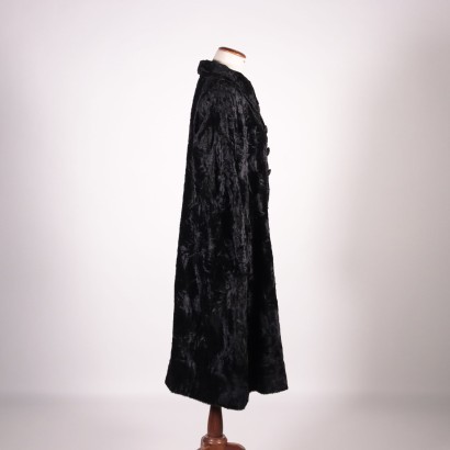 #vintage #abbigliamentovintage #abitivintage #vintagemilano #modavintage #pelliccia sintetica #astrakjan #anni 70,Pelliccia Sintetica Nera Vintage