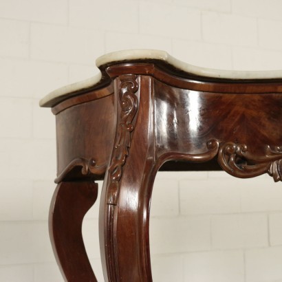 Neapolitan Louis Philippe Console Mahogany Italy 19th Century