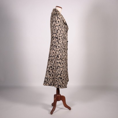 Vintage Gobelin Fabric Coat Italy 1970s