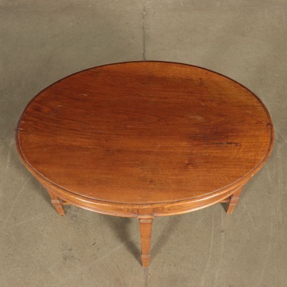 Neo-Classical Revival Table Walnut Marple Italy 20th Century