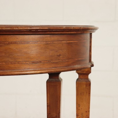 Neo-Classical Revival Table Walnut Marple Italy 20th Century