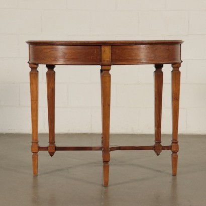 Neo-Classical Revival Table Walnut Marple Italy 20th Century