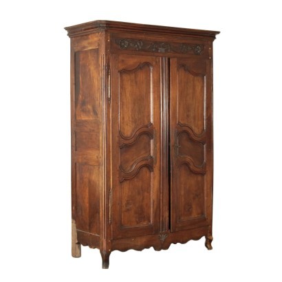 Provencal Wardrobe Walnut Poplar France 18th-19th Century