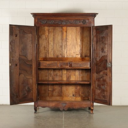 Provencal Wardrobe Walnut Poplar France 18th-19th Century