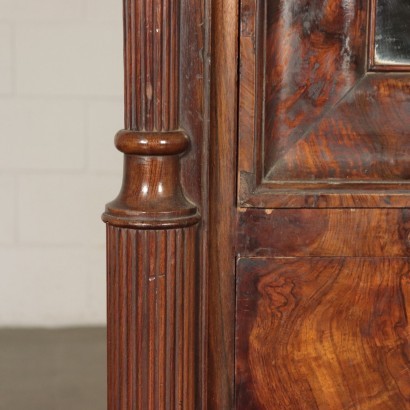 Armoire Louis Philippe Placage De Noyer Italie 2ème Quart 19ème Siècle