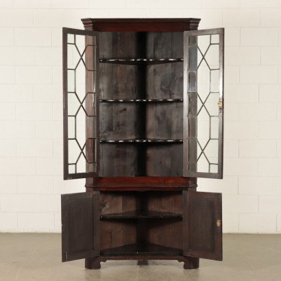 Antiquitäten, Eckschrank, antike Eckschränke, antiker Eckschrank, alter italienischer Eckschrank, antiker Eckschrank, neoklassizistischer Eckschrank, 19. Jahrhundert Eckschrank