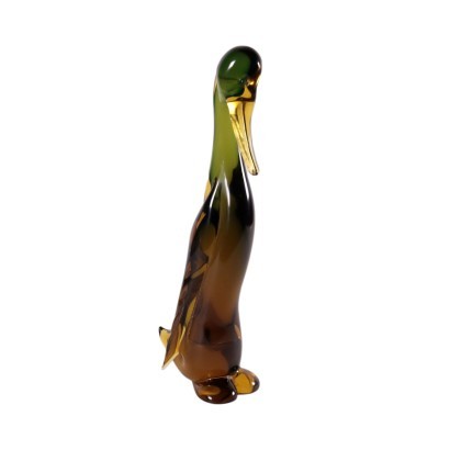 Glass Goose Murano Italy 20th Century Archimede Seguso