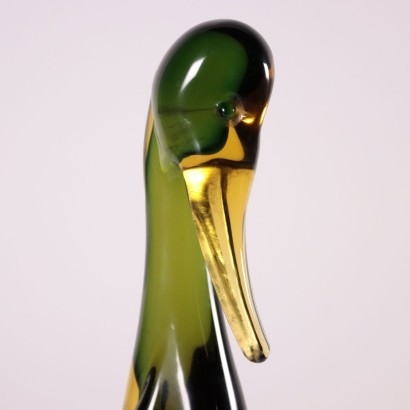 Glass Goose Murano Italy 20th Century Archimede Seguso