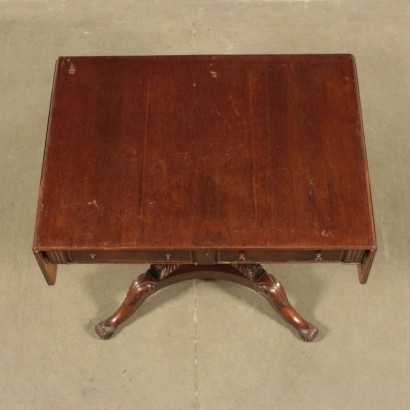 Table Basse Début Victorienne Acajou Sapin Angleterre 19ième Siècle