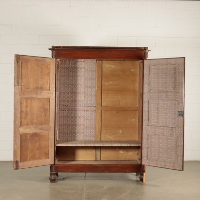 Wardrobe Walnut Italy 19th Century