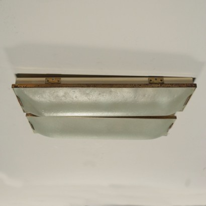 Stilnovo Lamps Metal Brass Glass Italy 1960s