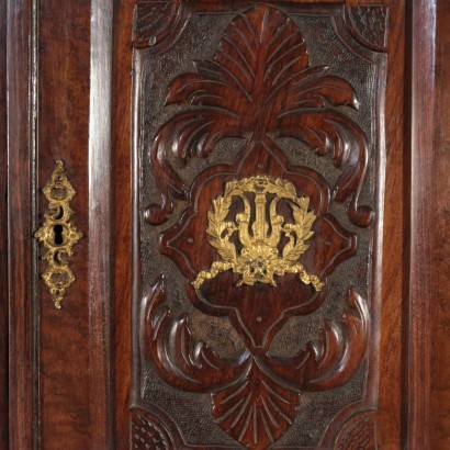 Cupboard Elm Gilded Bronze Northern Europe 19th Century