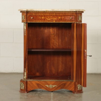 Reviva Cabinet Mahogany Marble Bronze Marple Italy 20th Century