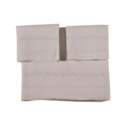 Double Bed Sheet with 2 Pillowcases Flax